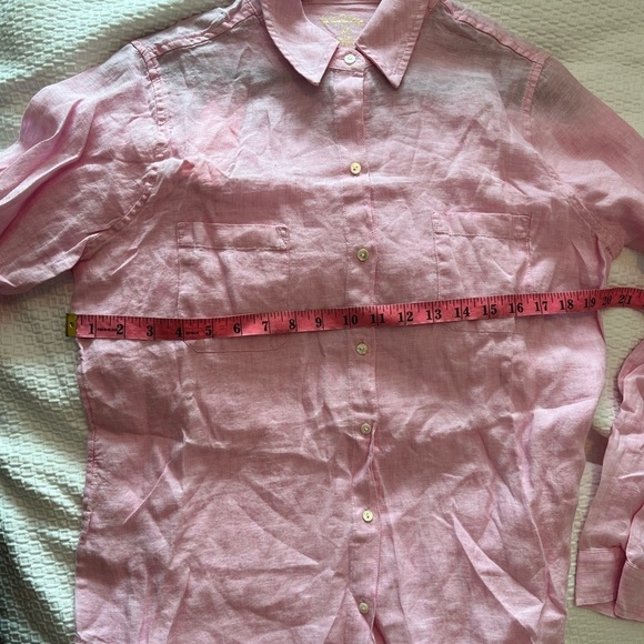 Lilly Pulitzer Sea View Linen Button Down Top NWT - Picture 11 of 16